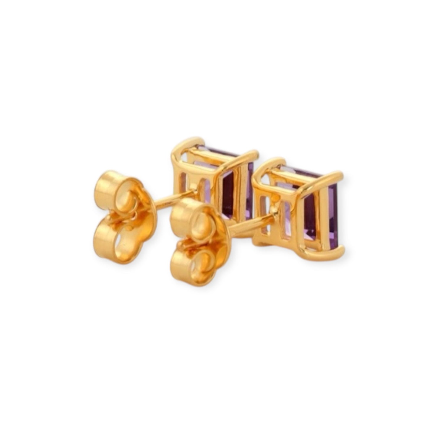 Signature Collection - Amethyst Stud Earrings